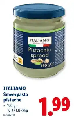 Lidl Italiamo smeerpasta pistache aanbieding