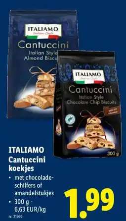 Lidl italiamo cantuccini koekjes aanbieding