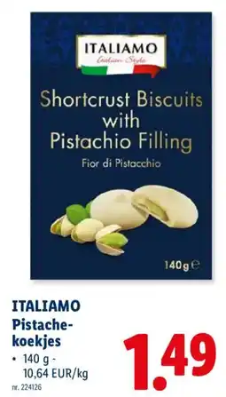 Lidl Itali amo pistache - koekjes aanbieding