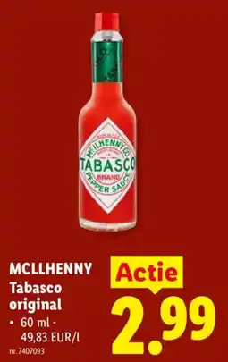 Lidl Mcllhenny tabasco original aanbieding