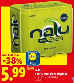 Lidl Nalu fruity energizer original aanbieding