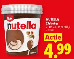 Lidl nutella ijsbeker aanbieding