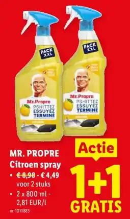 Lidl Mr. Propre Citroen spray aanbieding