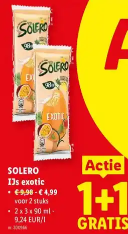 Lidl Solero ijs exotic aanbieding