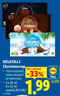 Lidl Gelatelli ijscremereep aanbieding