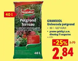 Lidl Grandiol universele potgrond aanbieding