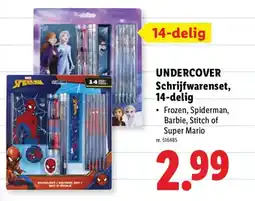 Lidl Undercover schrijfwarenset aanbieding