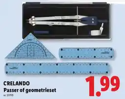 Lidl Crelando passer of geometrieset aanbieding