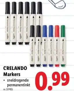 Lidl Crelando markers aanbieding