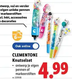 Lidl Clementoni knutselset aanbieding