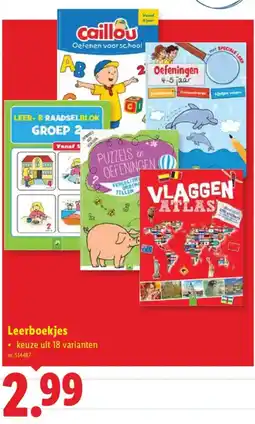 Lidl Leerboekjes aanbieding