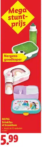 Lidl Mepal drinkfles of brooddoos aanbieding