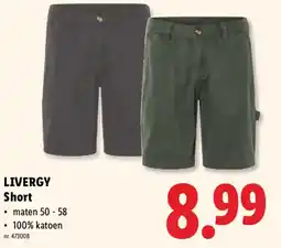 Lidl Livergy short aanbieding