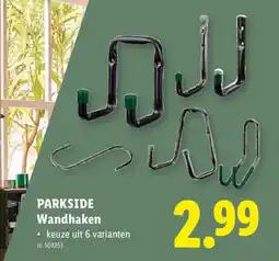 Lidl Parkside wandhaken aanbieding