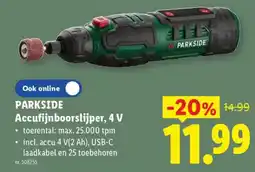 Lidl Accufijnboorslijper aanbieding