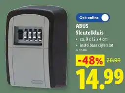 Lidl abus sleutelkluis aanbieding