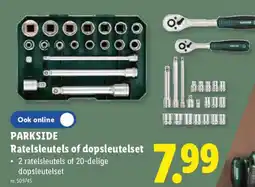 Lidl Parkside ratelsleutels of dopsleutelset aanbieding