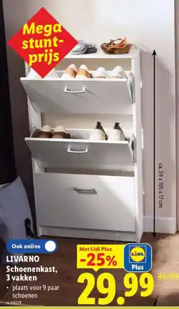 Lidl Livarno schoenenkast aanbieding