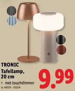 Lidl Tronic tafellamp aanbieding