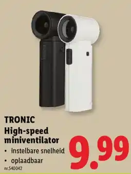 Lidl Tronic high-speed miniventilator aanbieding