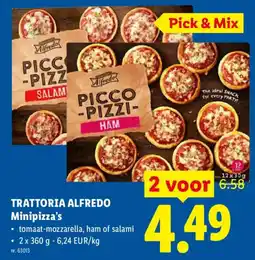 Lidl Trattoria alfredo minipizza's aanbieding