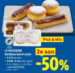 Lidl Berlijnse bol of eclair aanbieding