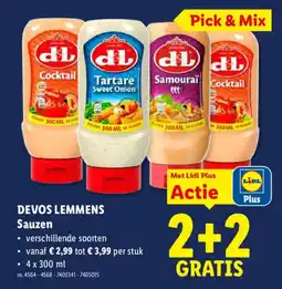Lidl Devos lemmens sauzen aanbieding
