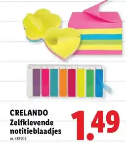 Lidl Crelando zelfklevende notitieblaadjes aanbieding