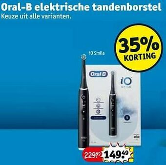 Kruidvat Oral-b elektrische tandenborstel io smile aanbieding