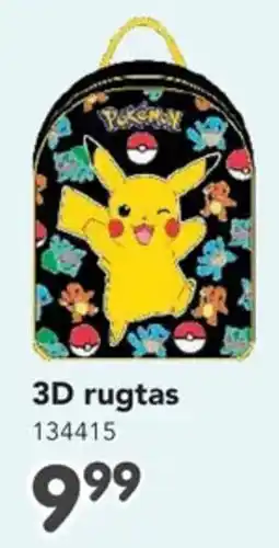 Happyland 3d rugtas aanbieding