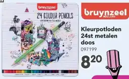 Happyland Kleurpotloden 24st metalen doos aanbieding