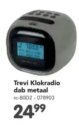 Happyland Trevi klokradio dab metaal aanbieding