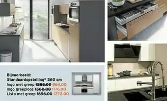GAMMA Keukens standaardopstelling ingo met greep aanbieding