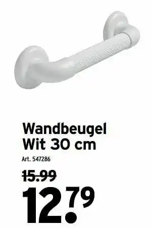 Wandbeugel wit
