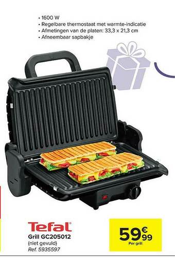 Carrefour Tefal Grill aanbieding