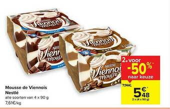 Carrefour Mousse De Viennois Nestlé aanbieding