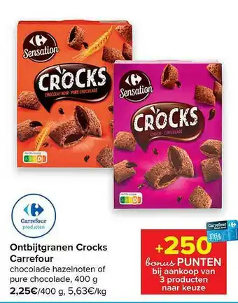 Carrefour Ontbijtgranen Crocks aanbieding