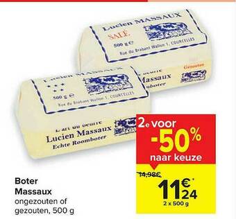 Carrefour Boter Massaux aanbieding