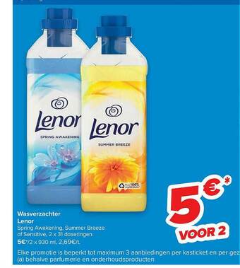Carrefour Wasverzachter Lenor aanbieding