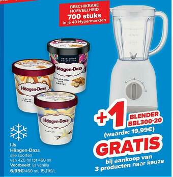 Carrefour Ijs Häagen Dazs aanbieding