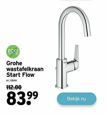 GAMMA Grohe Wastafelkraan Start Flow aanbieding