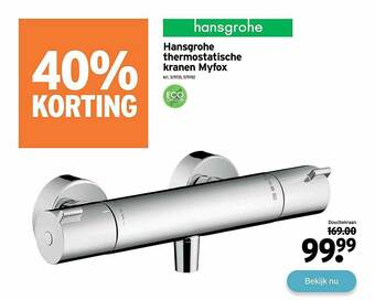 GAMMA Hansgrohe Thermostatische Kranen Myfox aanbieding