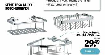 Serie Tesa Aluxx Douchekorven