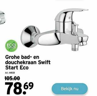 GAMMA Grohe Bad- En Douchekraan Swift Start Eco aanbieding