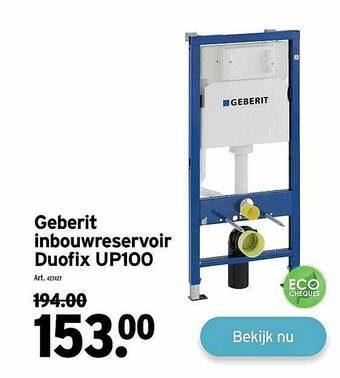 GAMMA Geberit Inbouwreservoir Duofix Up100 aanbieding