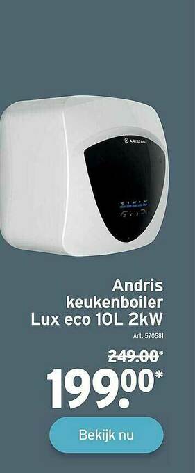 GAMMA Andris Keukenboiler Lux Eco 10l 2kw aanbieding