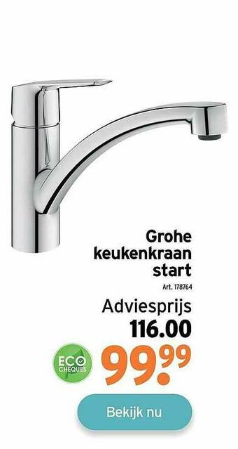 GAMMA Grohe Keukenkraan Start aanbieding
