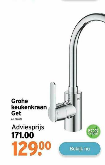 GAMMA Grohe Keukenkraan Get aanbieding