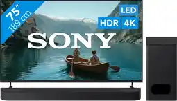 Coolblue Sony Bravia 3 II Led 75 (2026) + Sony Bravia Theatre Bar 6 Zwart aanbieding