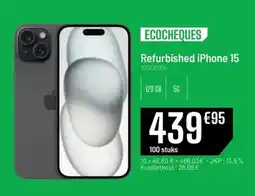 Electro Depot Refurbished iPhone 15 aanbieding